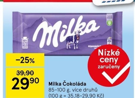 Čokoláda Milka