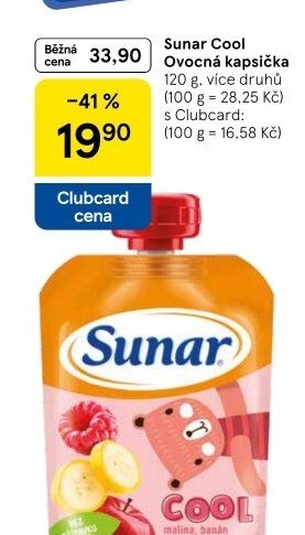 Kapsička do ručičky Ovocné pyré Cool Sunar