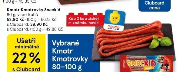 Klobásky pro děti Snackid Kmotr