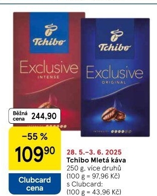 Mleté kávy Tchibo