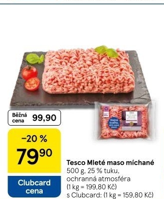 Mleté maso mix Tesco