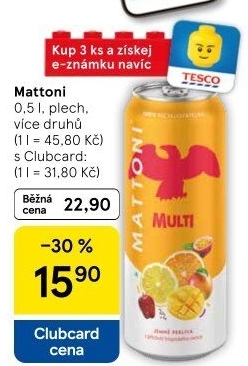Ochucená voda Mattoni