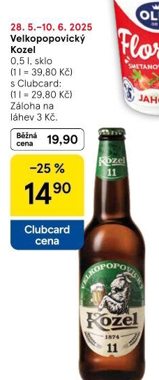 Pivo Velkopopovický Kozel