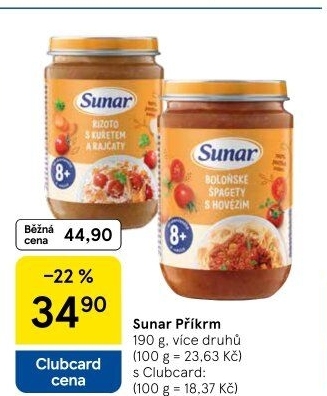 Příkrmy Sunar