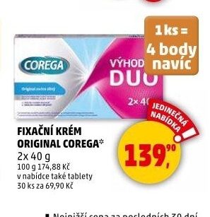 Antibakteriální tablety na zubní protézy Corega