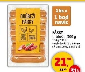 Párky drůbeží