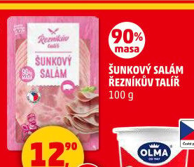 Salám šunkový Řezníkův talíř