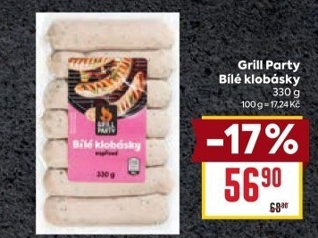 Bílé klobásky Grill Party