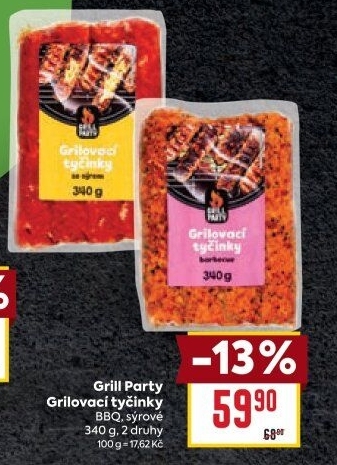 Grilovací tyčinky barbecue Grill Party