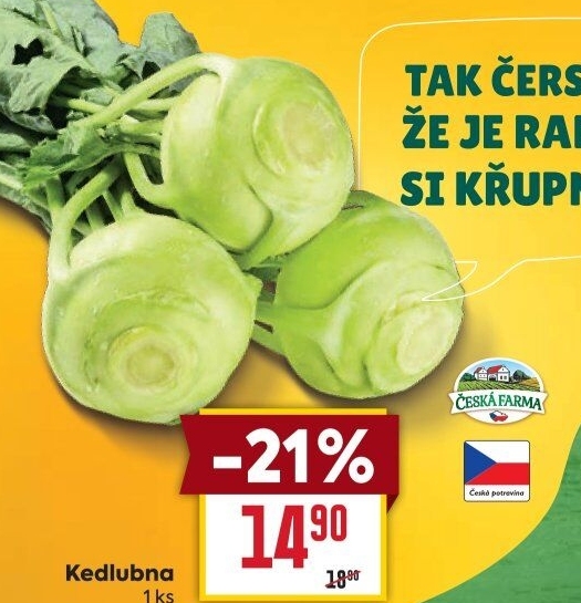 Kedlubna Česká farma