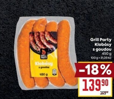Klobása s goudou Grill Party
