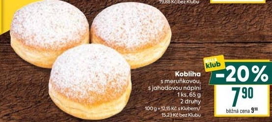 Kobliha s ovocnou náplní