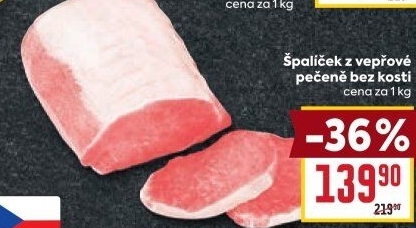 Špalíček z vepřové pečeně bez kosti