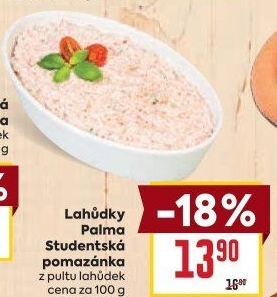 Studentská pomazánka Lahůdky Palma