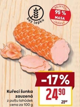 Šunka kuřecí zauzená nejvyšší jakosti