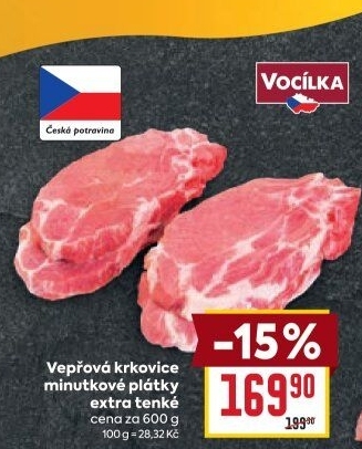 Vepřová krkovice bez kosti Vocílka