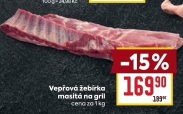 Žebra vepřová na gril