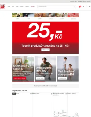 akční leták Kik textil 28.5.2025-3.6.2025