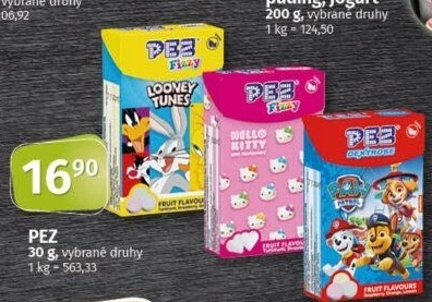 Dražé ovocné Fizzy PEZ