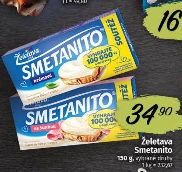 Sýr tavený Smetanito Želetava