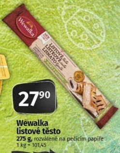 Těsto listové Wewalka