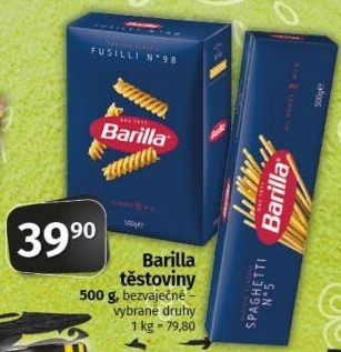 Těstoviny Barilla