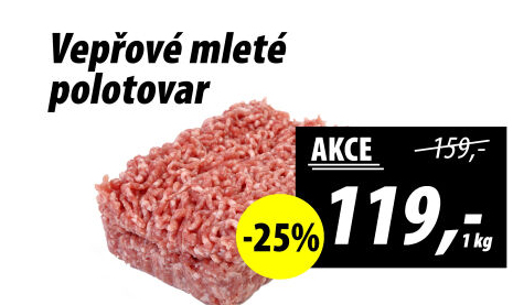 Maso mleté vepřové