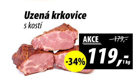 Uzená krkovice s kostí