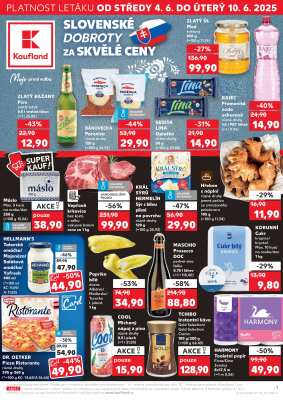 akční leták Kaufland 4.6.2025-10.6.2025