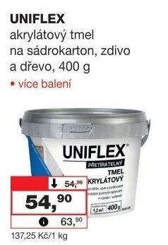 Akrylátový tmel Uniflex
