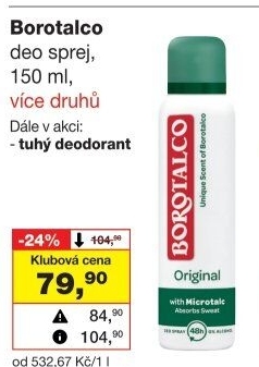 Deodorant sprej Borotalco