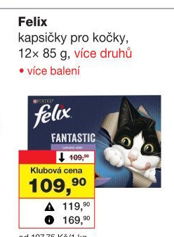 Kapsičky pro kočky Felix Purina