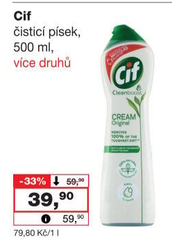 Krémový čistič Cif Cream