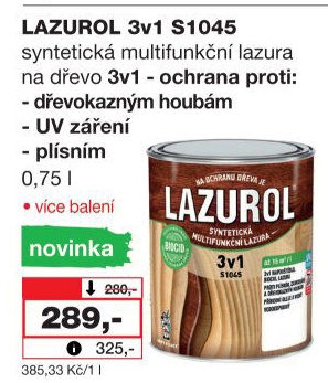 Lazura 3v1 Lazurol