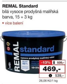 Malířská barva Remal Standard