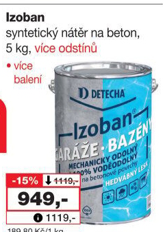 Nátěr na beton Izoban Detecha