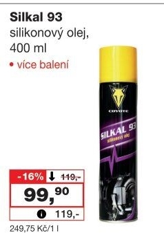 Silikonový olej Silkal Coyote