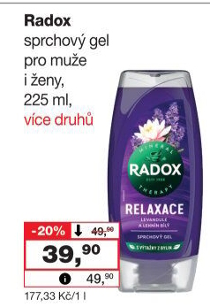 Sprchový gel Radox