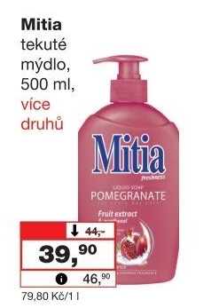 Tekuté mýdlo Mitia