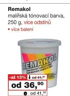 Tónovací pasta Remakol