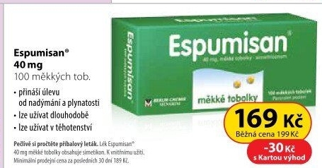 Tobolky proti nadýmání a plynatosti Espumisan