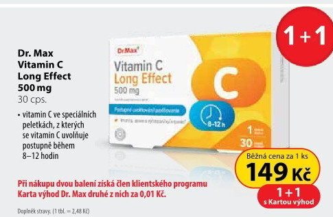 Vitamín C long effect Dr.Max