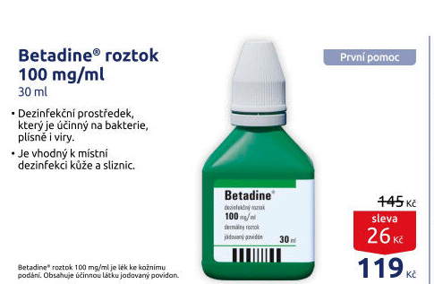 Dezinfekce Betadine