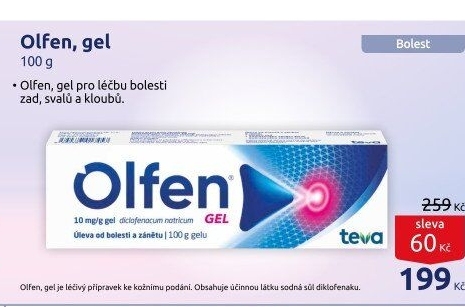 Gel proti bolesti a zánětu kloubů Olfen