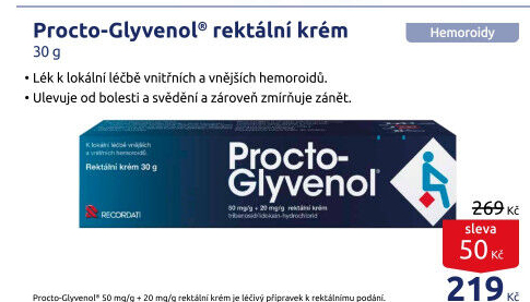 Krém na léčbu hemoroidů Procto-Glyvenol