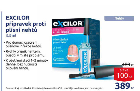 Roztok na léčbu plísně nehtů Excilor