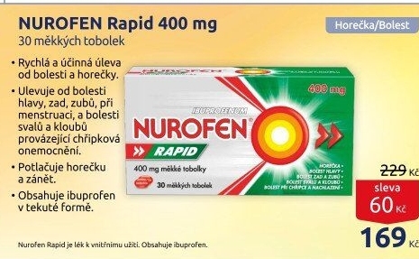 Tablety proti bolesti Nurofen Rapid