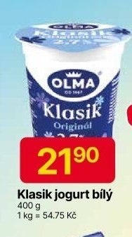 Bílý jogurt Klasik Olma