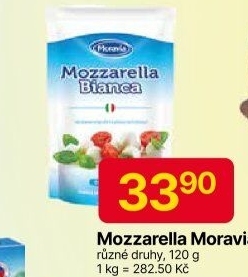 Sýr Mozzarella Bianca Moravia