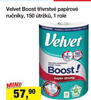 Papírové ručníky 3vrstvé Boost! Velvet